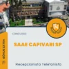 Apostila Recepcionista Telefonista Concurso SAAE Capivari SP 2024