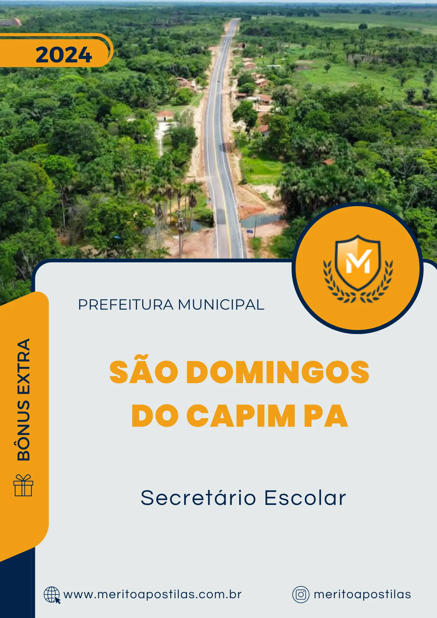 Apostila Secretário Escolar Prefeitura de São Domingos do Capim PA 2024