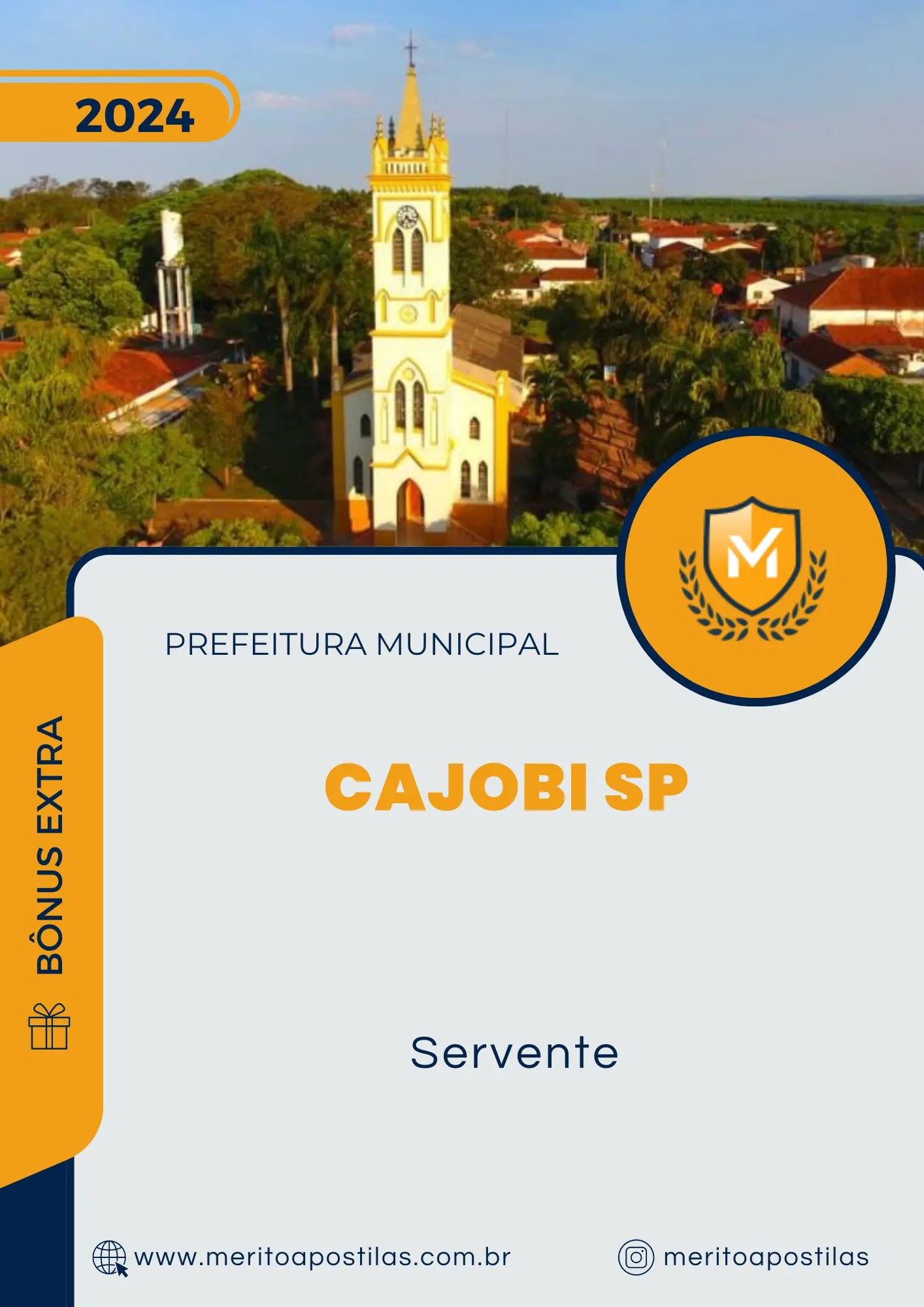 Apostila Servente Prefeitura de Cajobi SP 2024