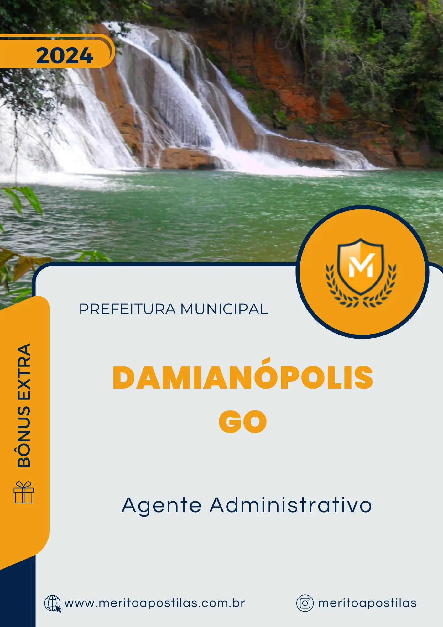 Apostila Agente Administrativo Prefeitura de Damianópolis GO 2024