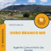 Apostila Agente Comunitário De Saúde Prefeitura de Ouro Branco MG 2024