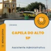 Apostila Assistente Administrativo Câmara de Capela do Alto SP 2024