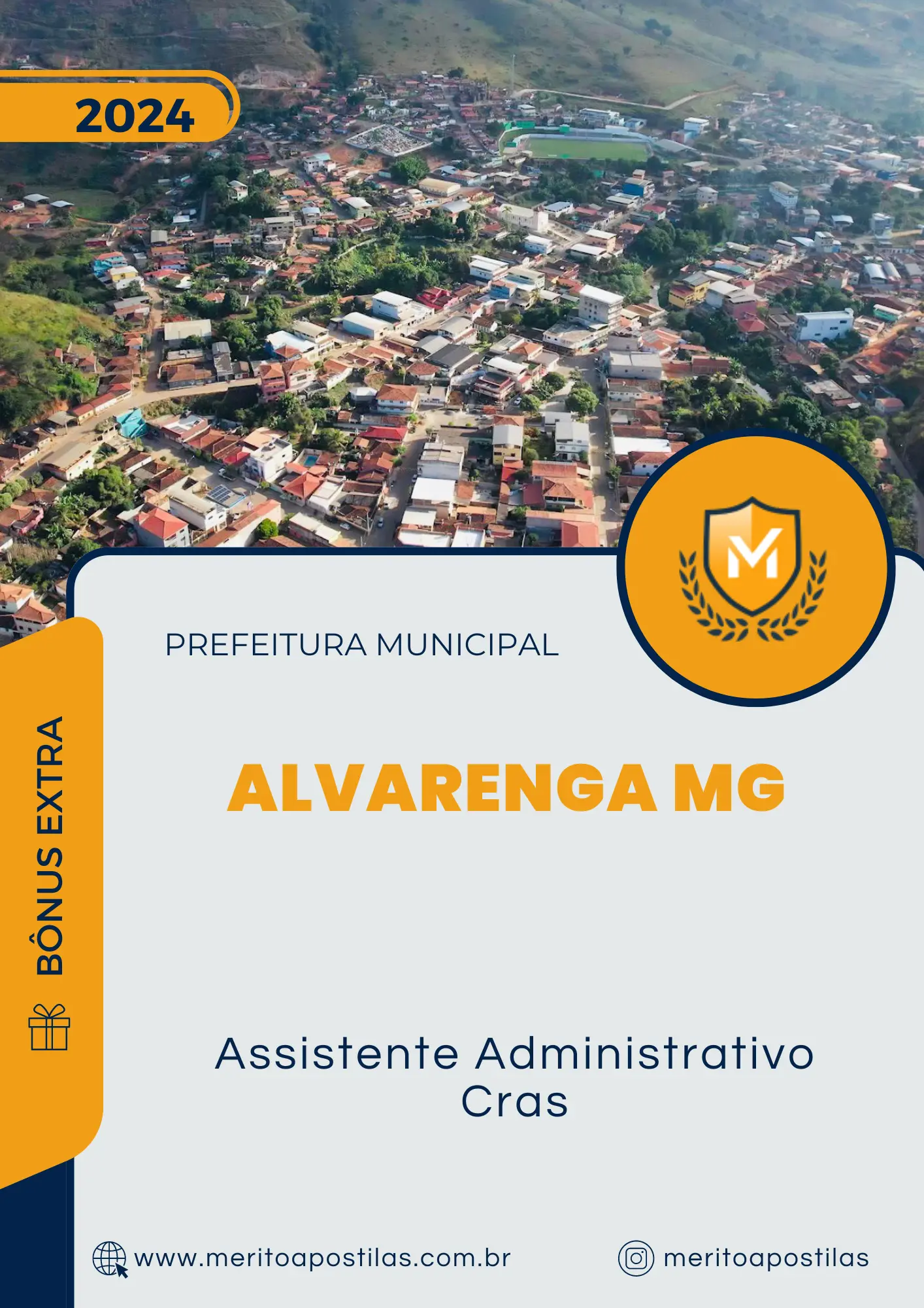 Apostila Assistente Administrativo CRAS Prefeitura de Alvarenga MG 2024