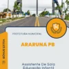 Apostila Assistente De Sala Educação Infantil Prefeitura de Araruna PB 2024