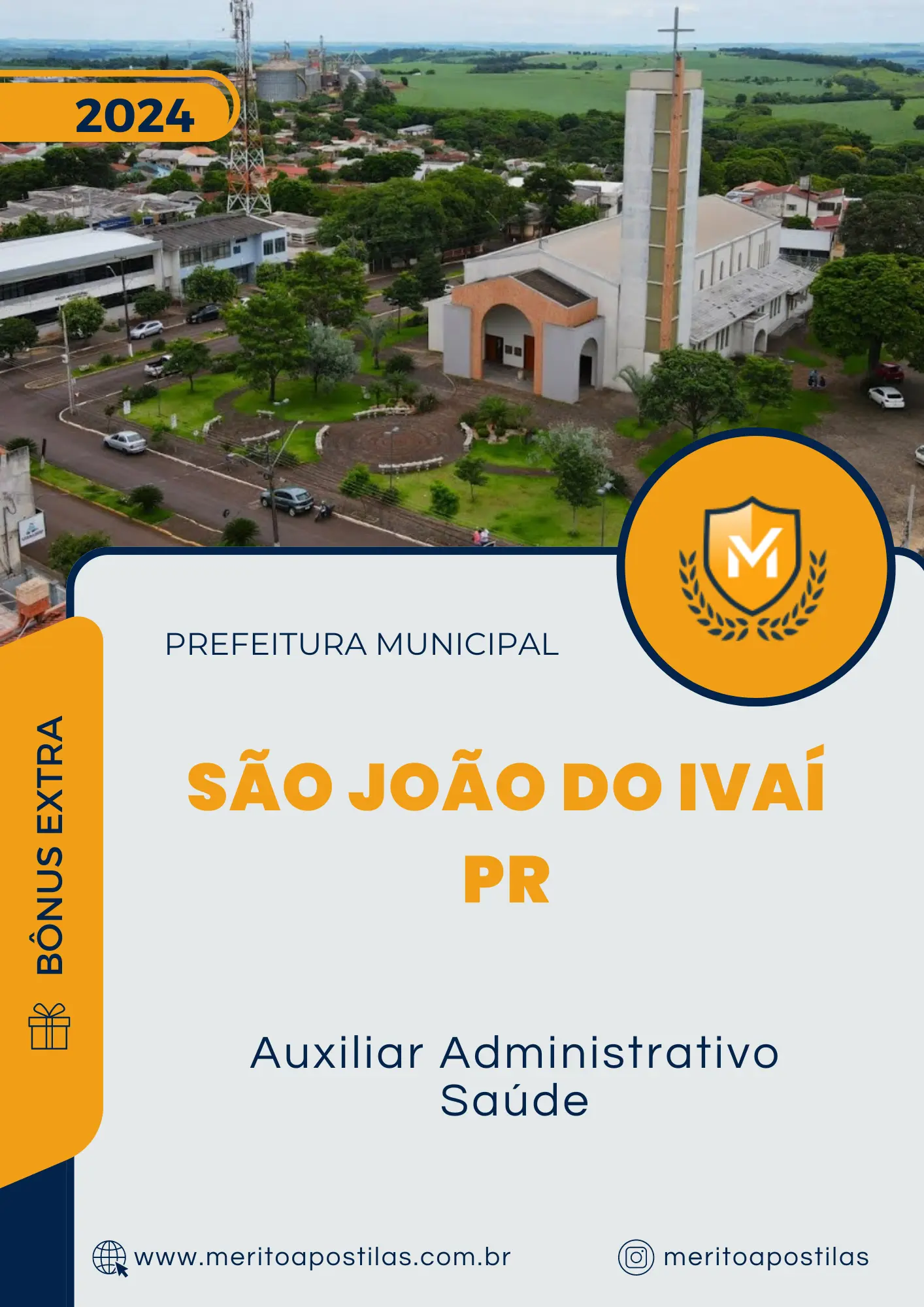 Apostila Auxiliar Administrativo Saúde Prefeitura de São João do Ivaí PR 2024