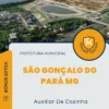 Apostila Auxiliar De Cozinha Prefeitura de São Gonçalo do Pará MG 2024
