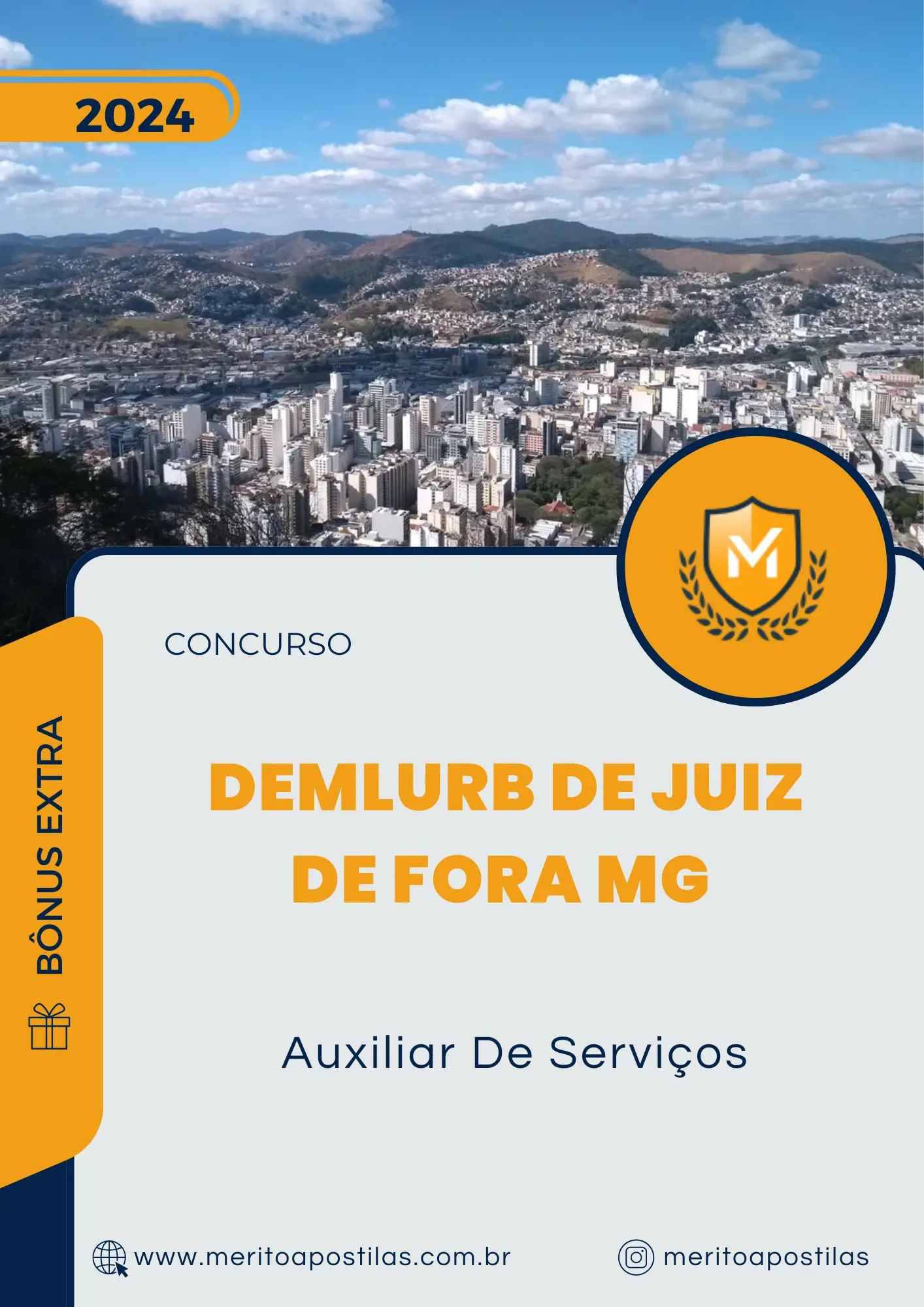 Apostila Auxiliar De Serviços Concurso DEMLURB de Juiz de Fora MG 2024