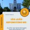 Apostila Auxiliar de Aprendizagem para Estudante com Deficiência Prefeitura São João Nepomuceno MG 2024