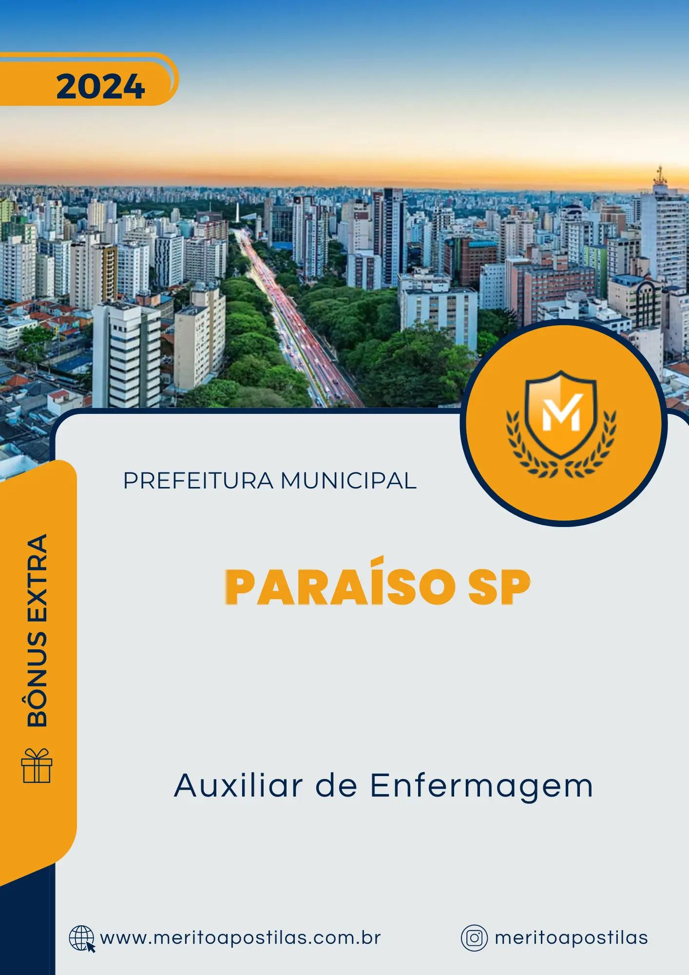 Apostila Auxiliar de Enfermagem Prefeitura de Paraíso SP 2024