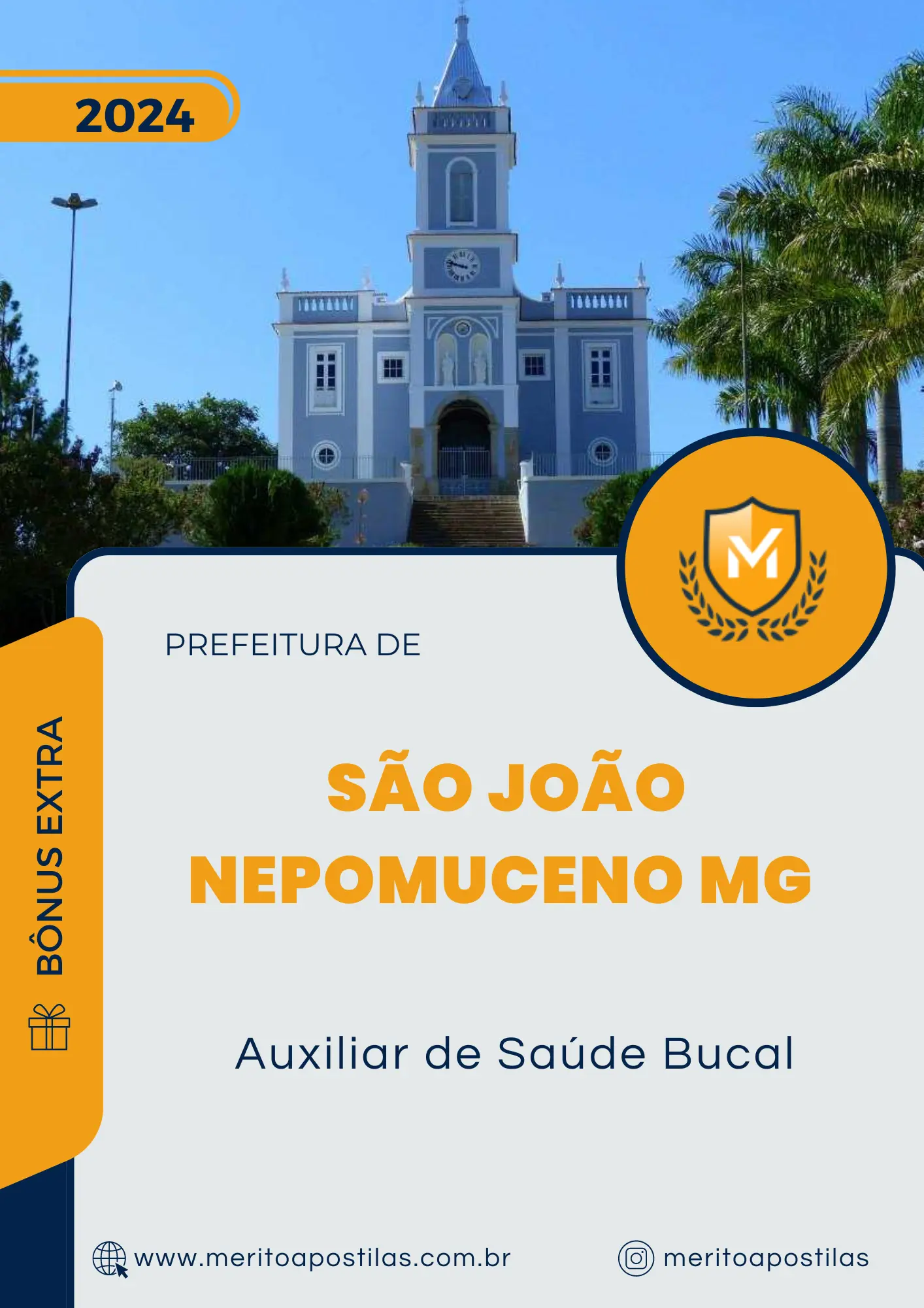 Apostila Auxiliar de Saúde Bucal Prefeitura São João Nepomuceno MG 2024