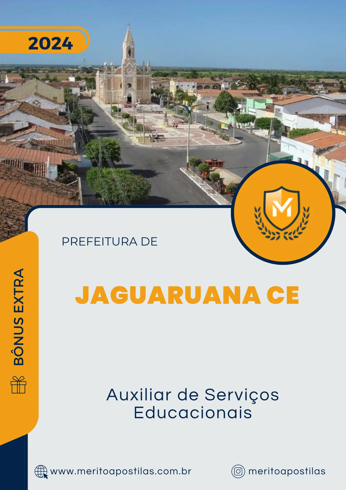 Apostila Auxiliar de Serviços Educacionais Prefeitura de Jaguaruana CE 2024