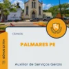 Apostila Auxiliar de Serviços Gerais Câmara de Palmares PE 2024