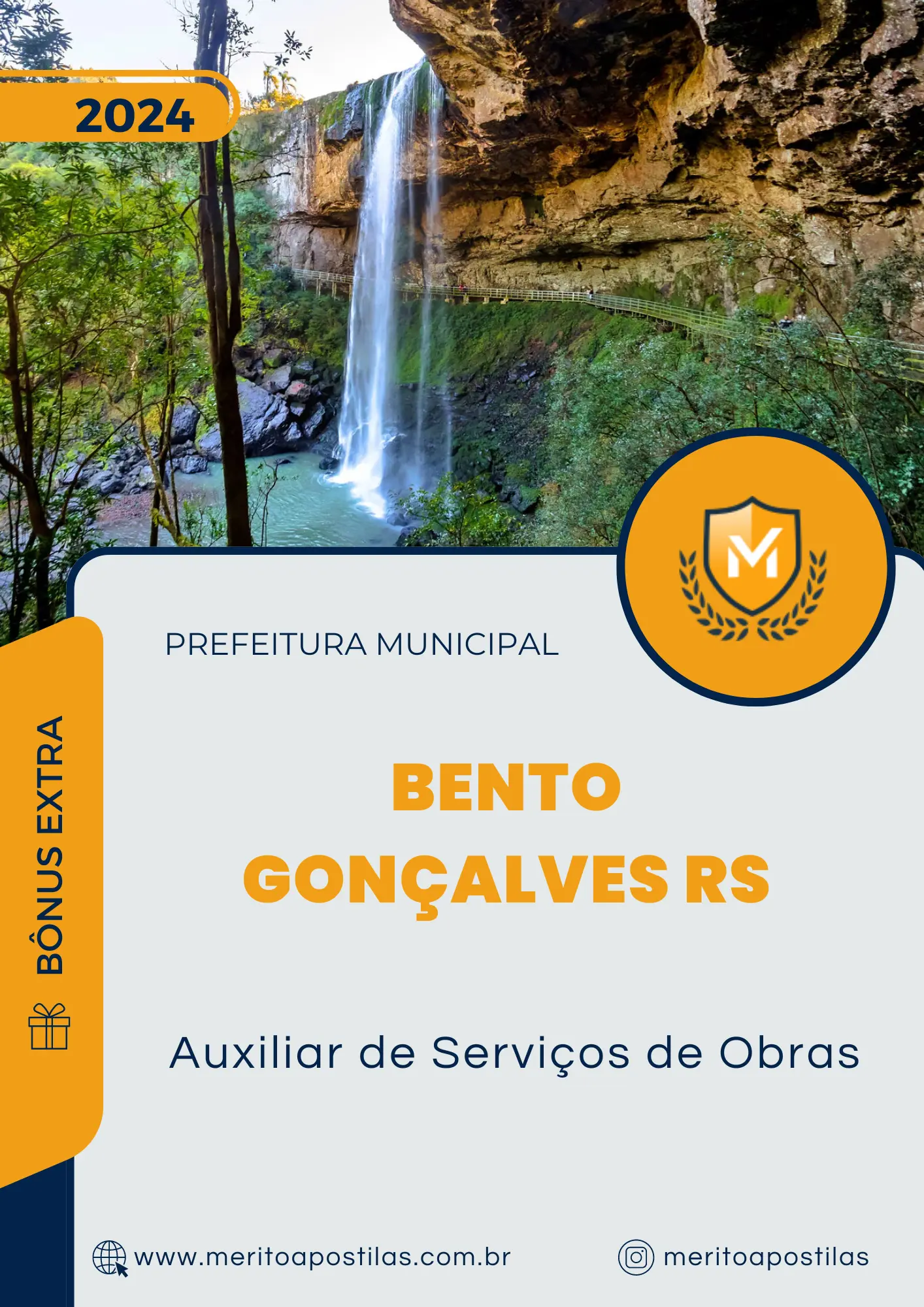 Apostila Auxiliar de Serviços de Obras Prefeitura de Bento Gonçalves RS 2024