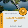 Apostila Cozinheiro Geral Prefeitura de Nazaré Paulista SP 2024