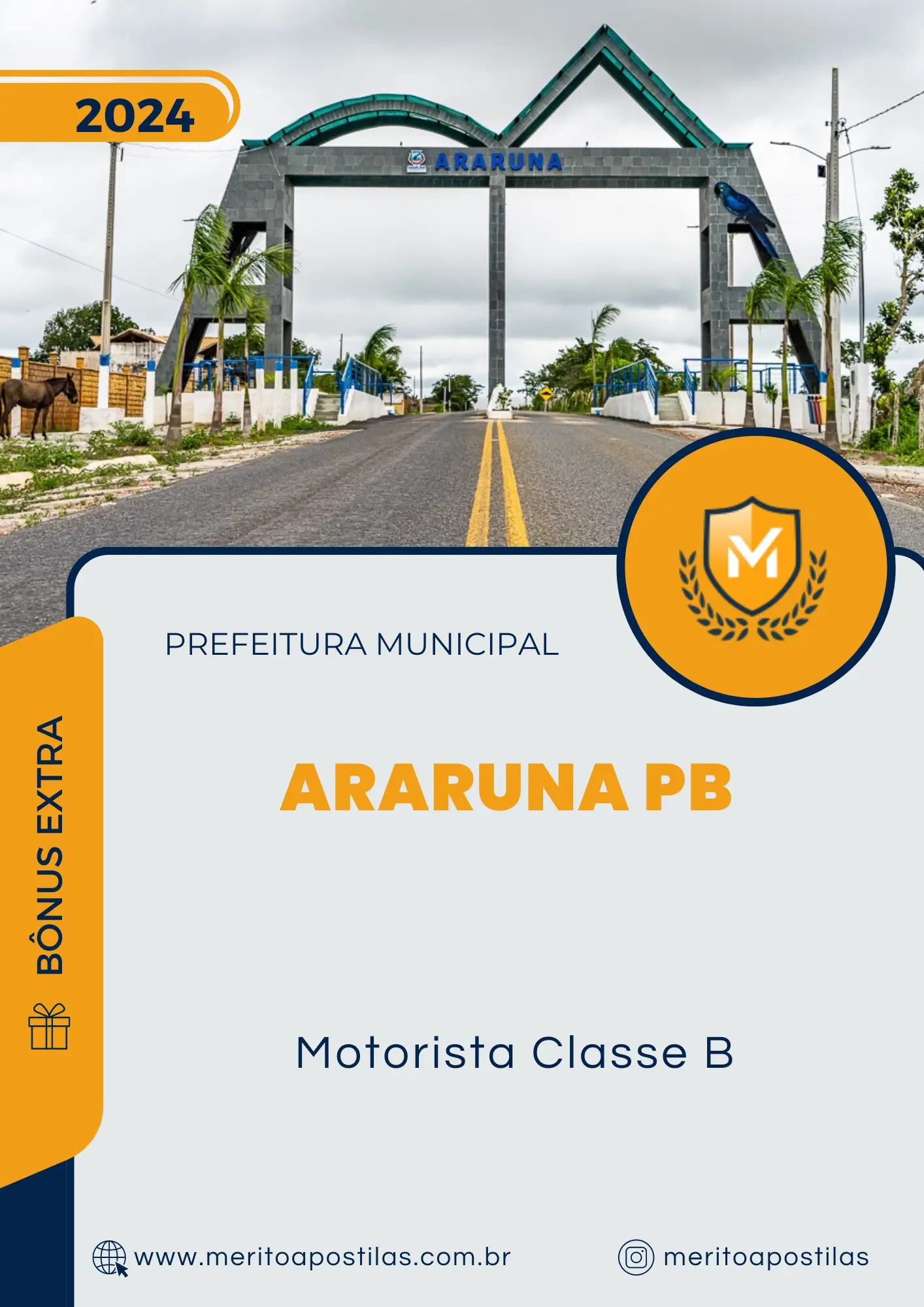 Apostila Motorista Classe B Prefeitura de Araruna PB 2024