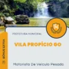 Apostila Motorista De Veículo Pesado Prefeitura de Vila Propício GO 2024