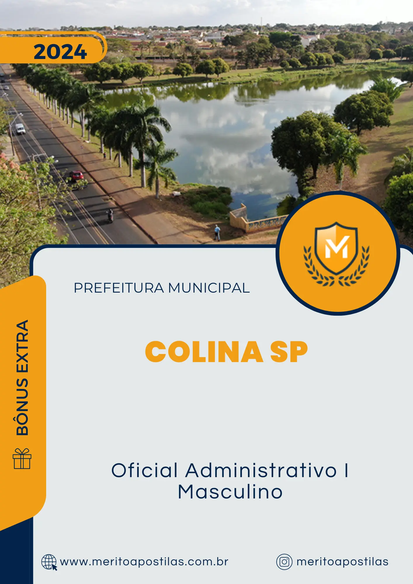Apostila Oficial Administrativo I Masculino Prefeitura de Colina SP 2024