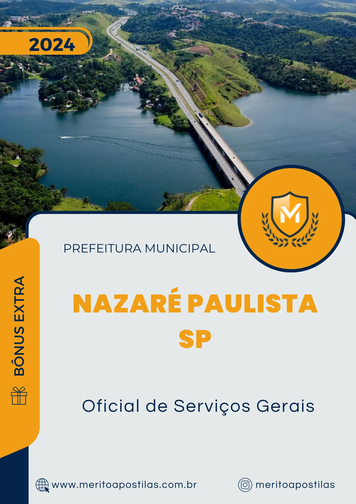 Apostila Oficial de Serviços Gerais Prefeitura de Nazaré Paulista SP 2024