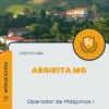 Apostila Operador de Máquinas I Prefeitura Argirita MG 2024
