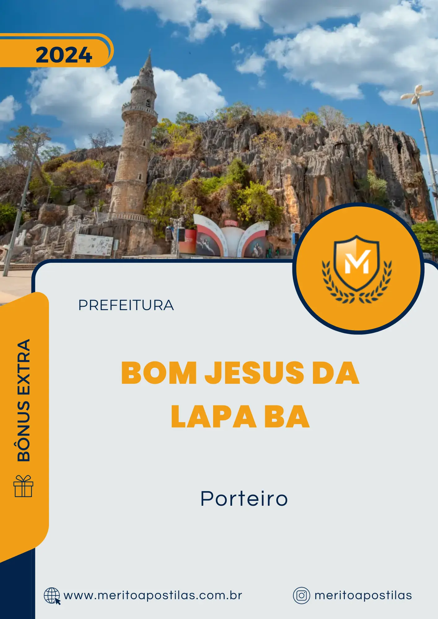 Apostila Porteiro Prefeitura de Bom Jesus da Lapa BA 2024