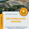 Apostila Professor De Inglês Dos Anos Iniciais 1º Ao 5º Ano Do Ensino Fundamental Prefeitura de São Gonçalo do Pará MG 2024