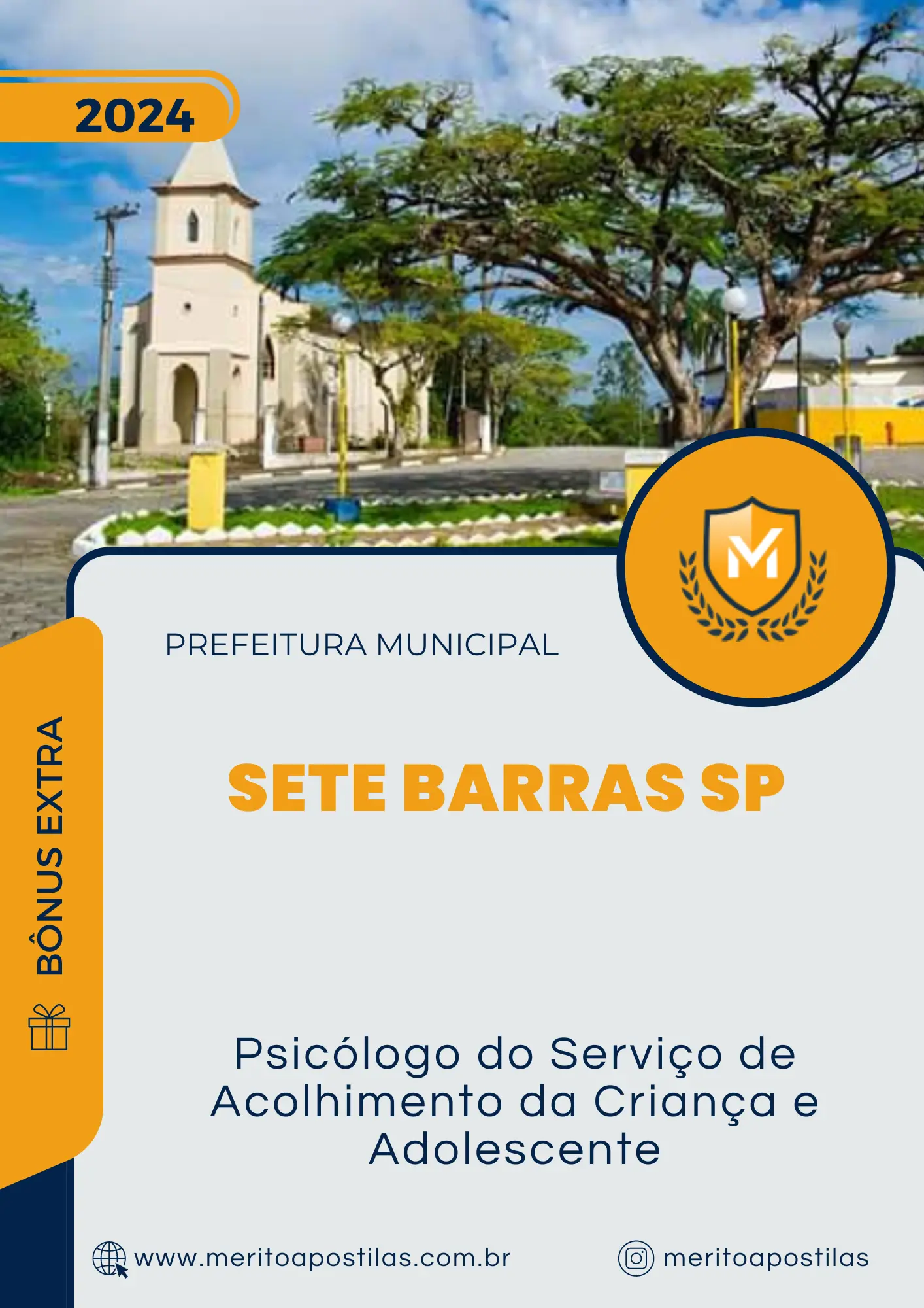 Apostila Psicólogo do Serviço de Acolhimento da Criança e Adolescente Prefeitura de Sete Barras SP 2024