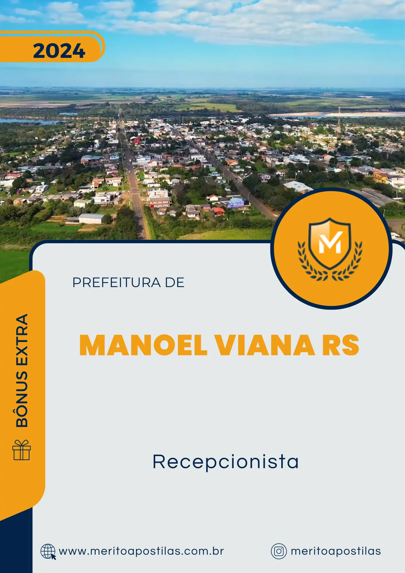 Apostila Recepcionista Prefeitura de Manoel Viana RS 2024