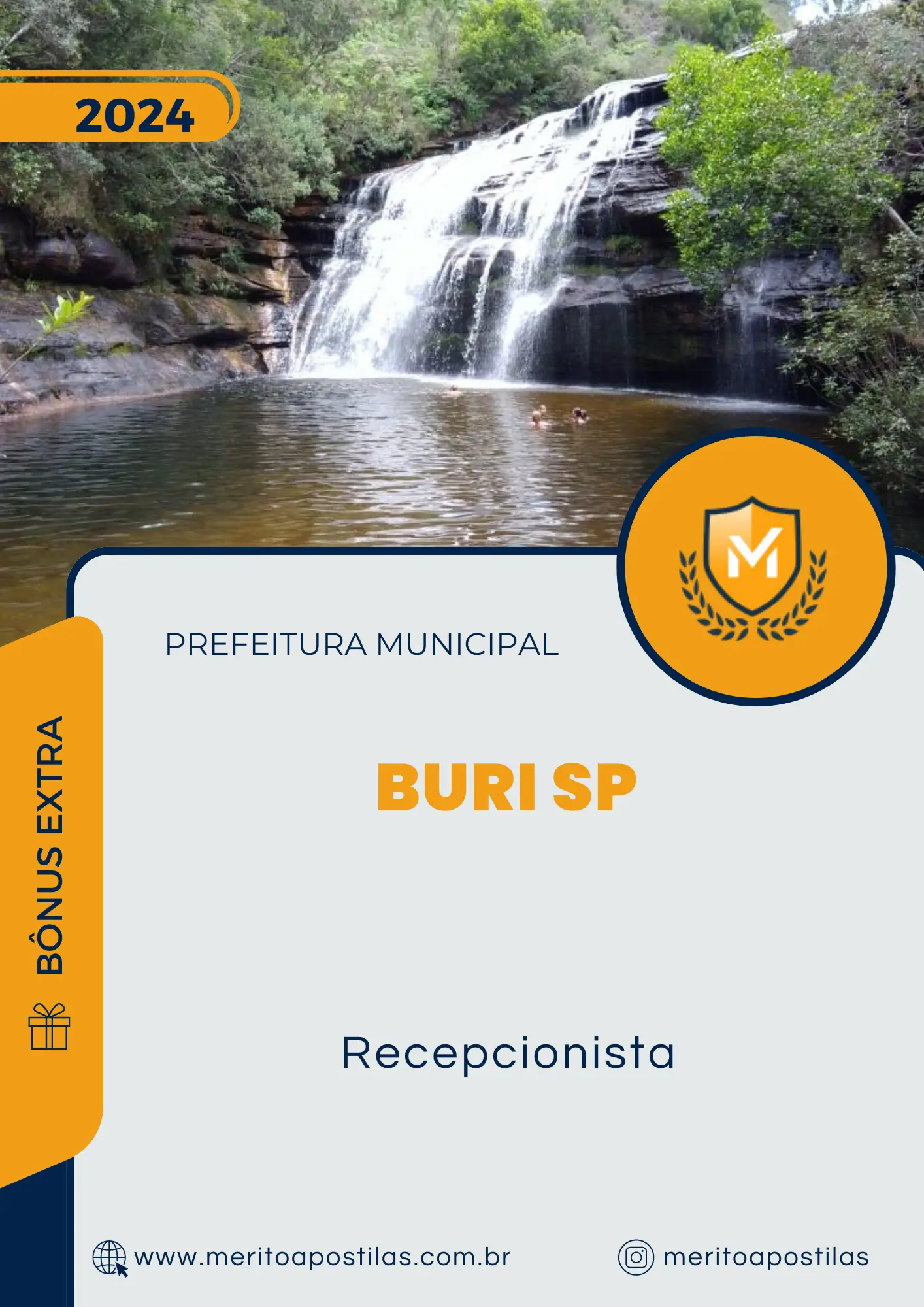 Apostila Recepcionista Prefeitura de Buri SP 2024