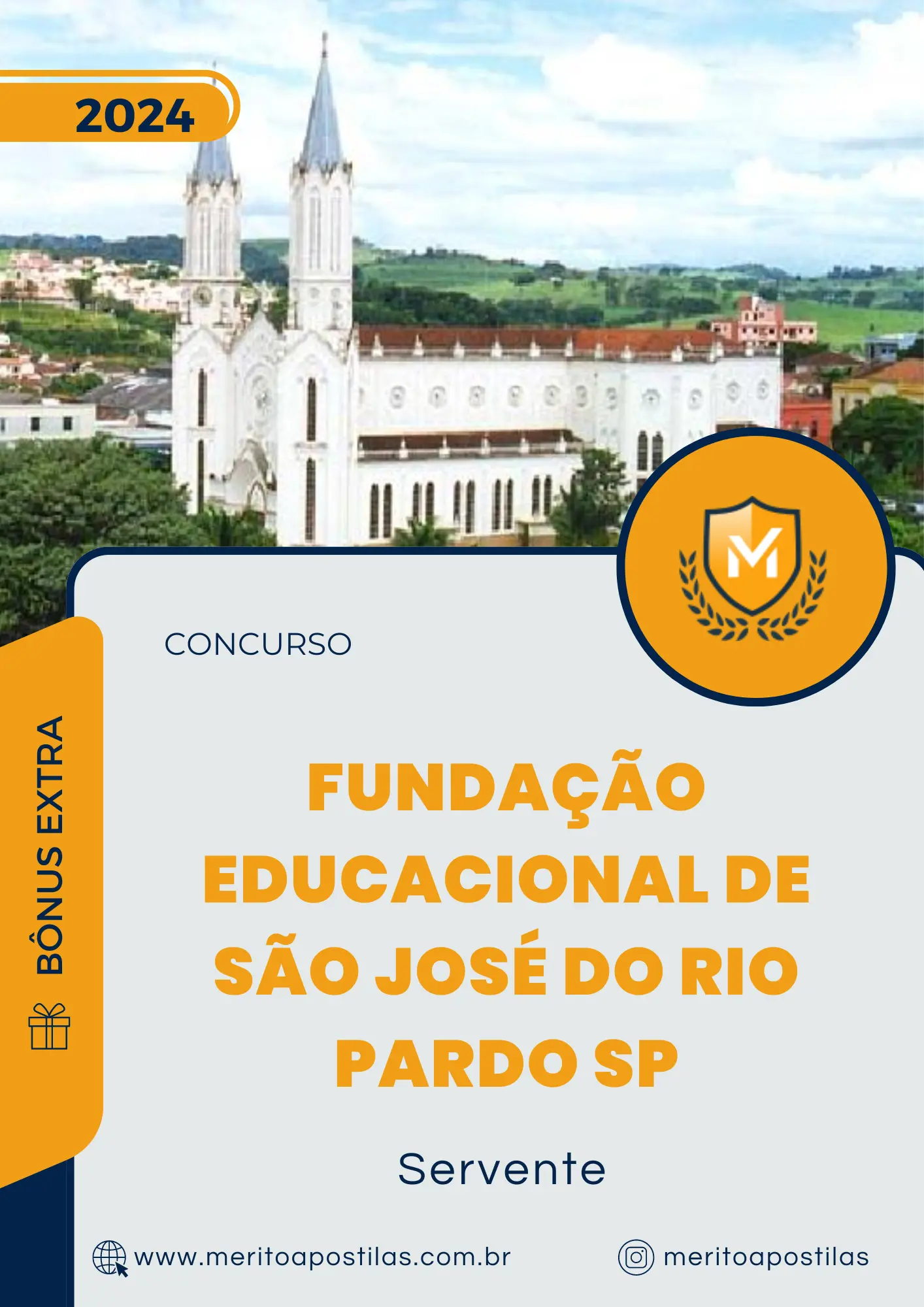 Apostila Servente Concurso Fundação Educacional de São José do Rio Pardo SP 2024