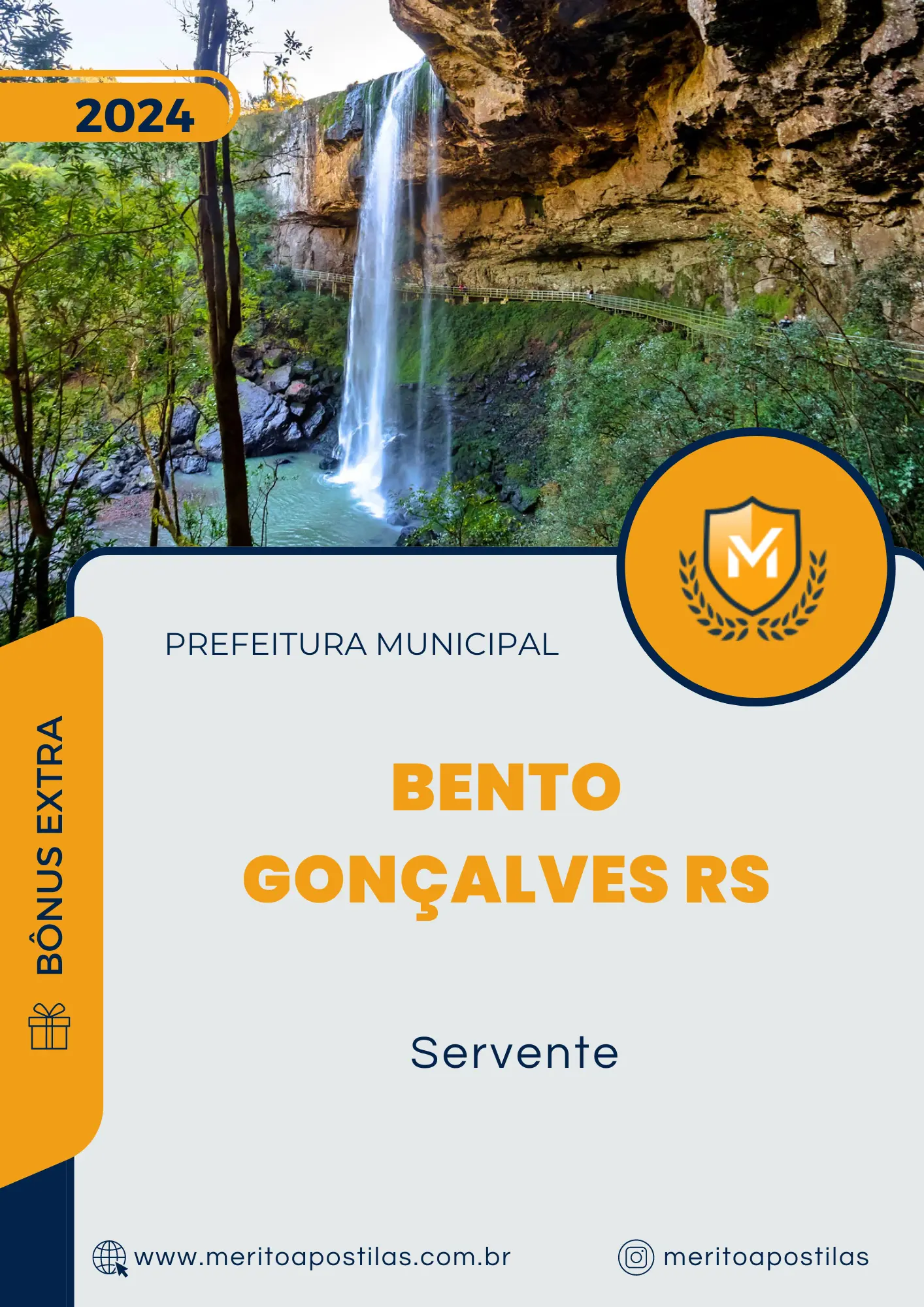 Apostila Servente Prefeitura de Bento Gonçalves RS 2024
