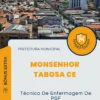 Apostila Técnico De Enfermagem De PSF Prefeitura de Monsenhor Tabosa CE 2024