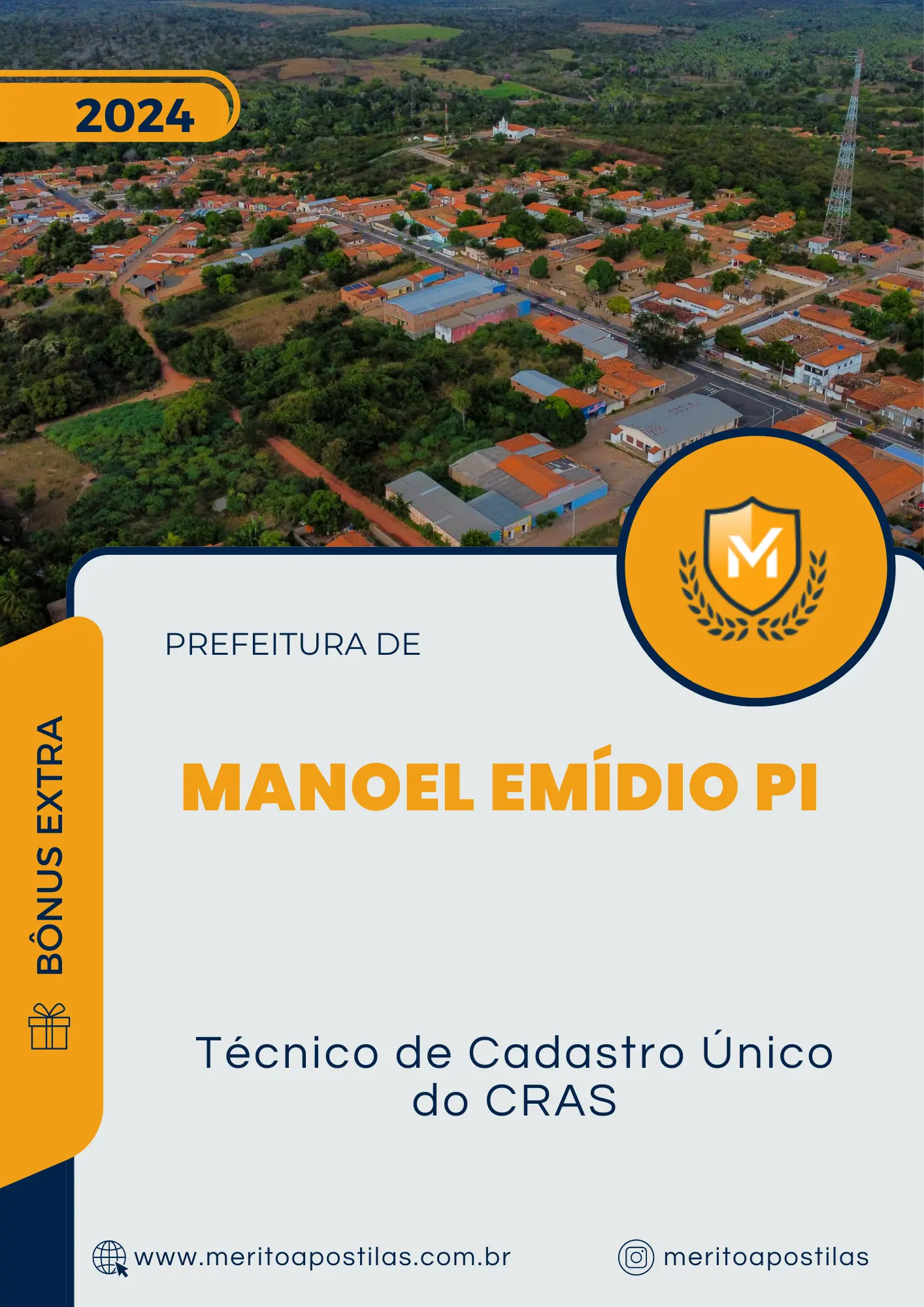 Apostila Técnico de Cadastro Único do CRAS Prefeitura de Manoel Emídio PI 2024