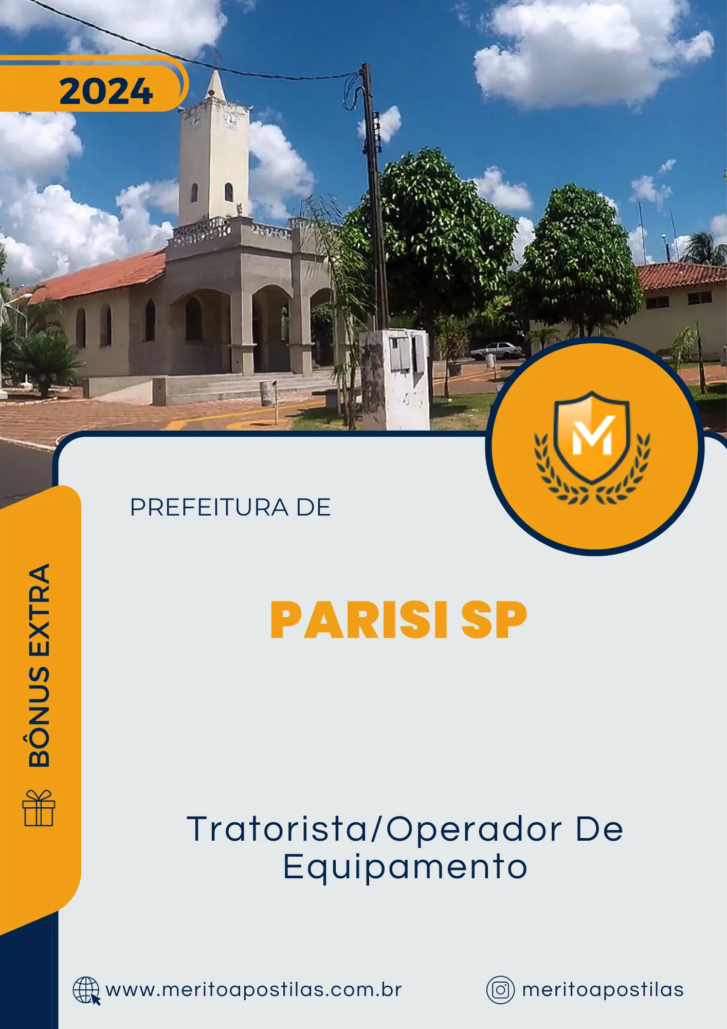 Apostila Tratorista Operador De Equipamento Prefeitura de Parisi SP 2024