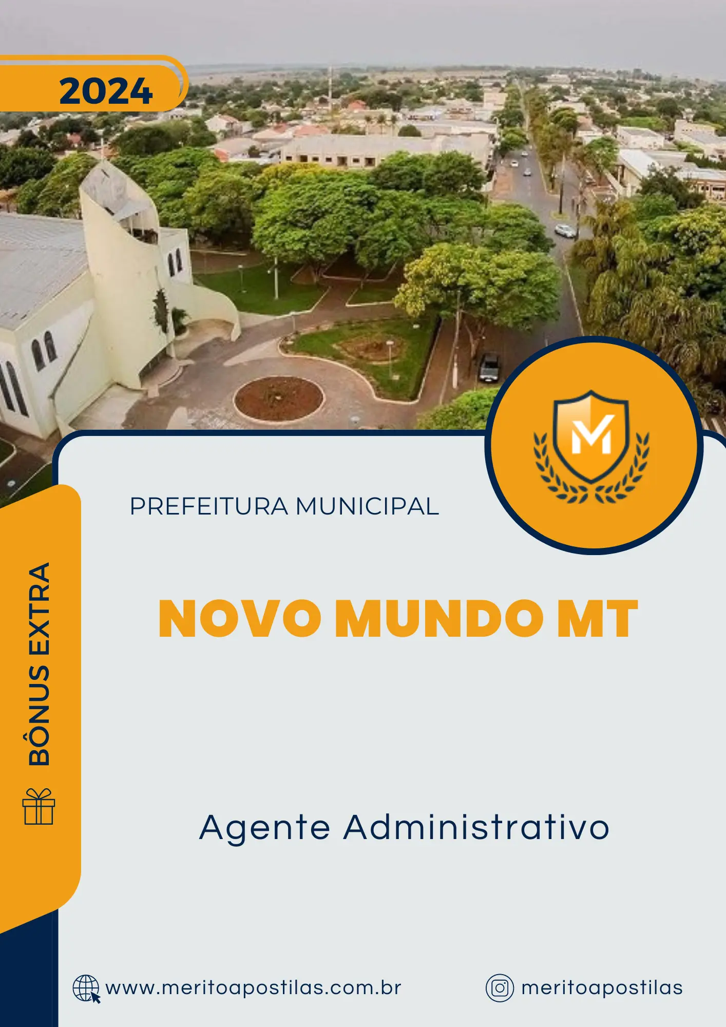 Apostila Agente Administrativo Prefeitura de Novo Mundo MT 2024