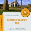 Apostila Agente Administrativo Prefeitura de Montes Claros MG 2024