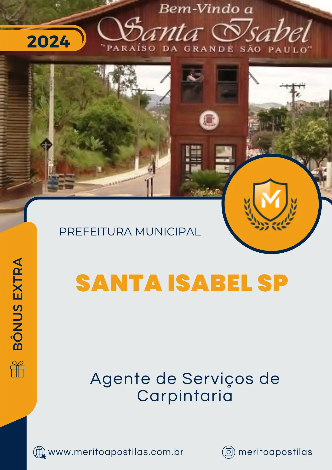 Apostila Agente de Serviços de Carpintaria Prefeitura de Santa Isabel SP 2024