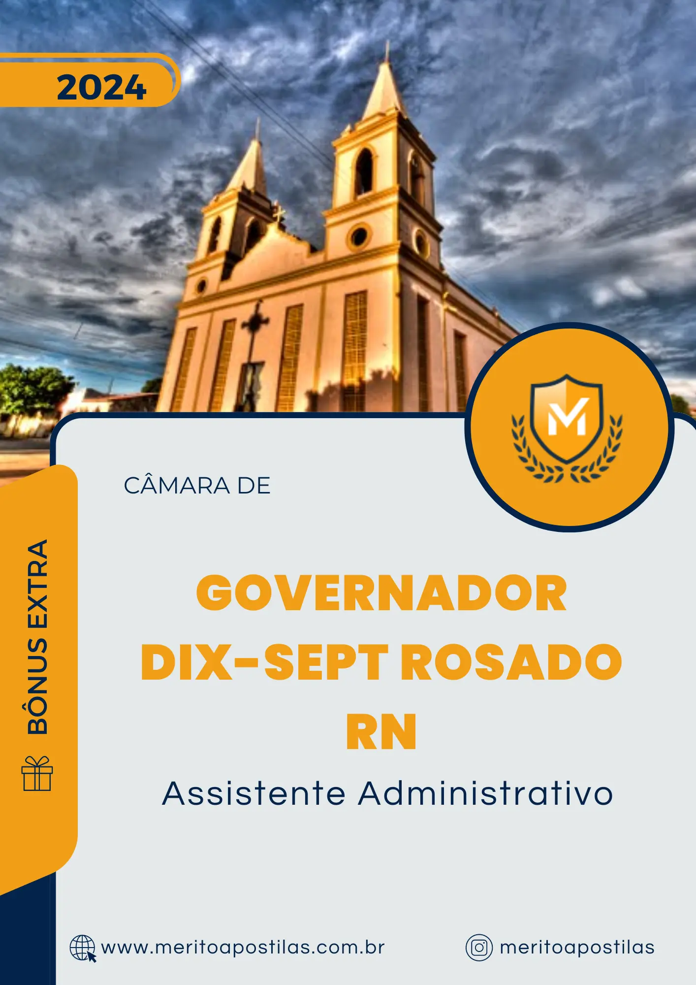Apostila Assistente Administrativo Câmara de Governador Dix-Sept Rosado RN 2024