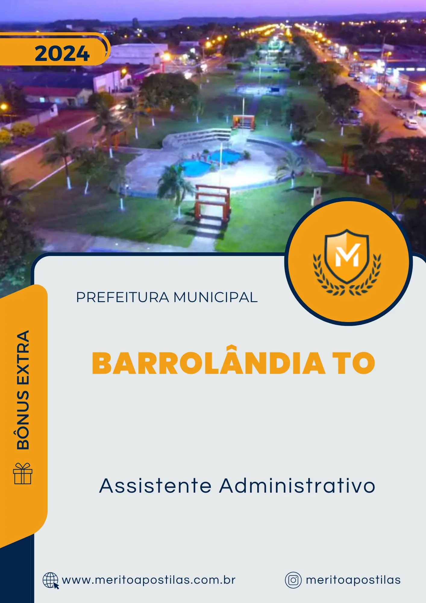 Apostila Assistente Administrativo Prefeitura de Barrolândia TO 2024