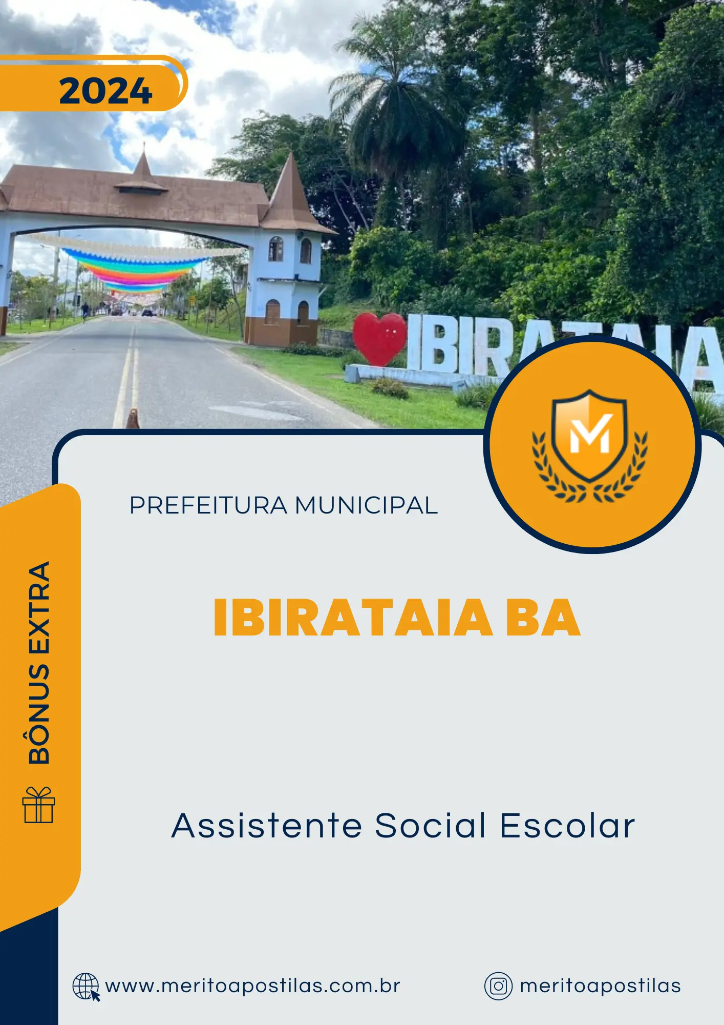 Apostila Assistente Social Escolar Prefeitura de Ibirataia BA 2024