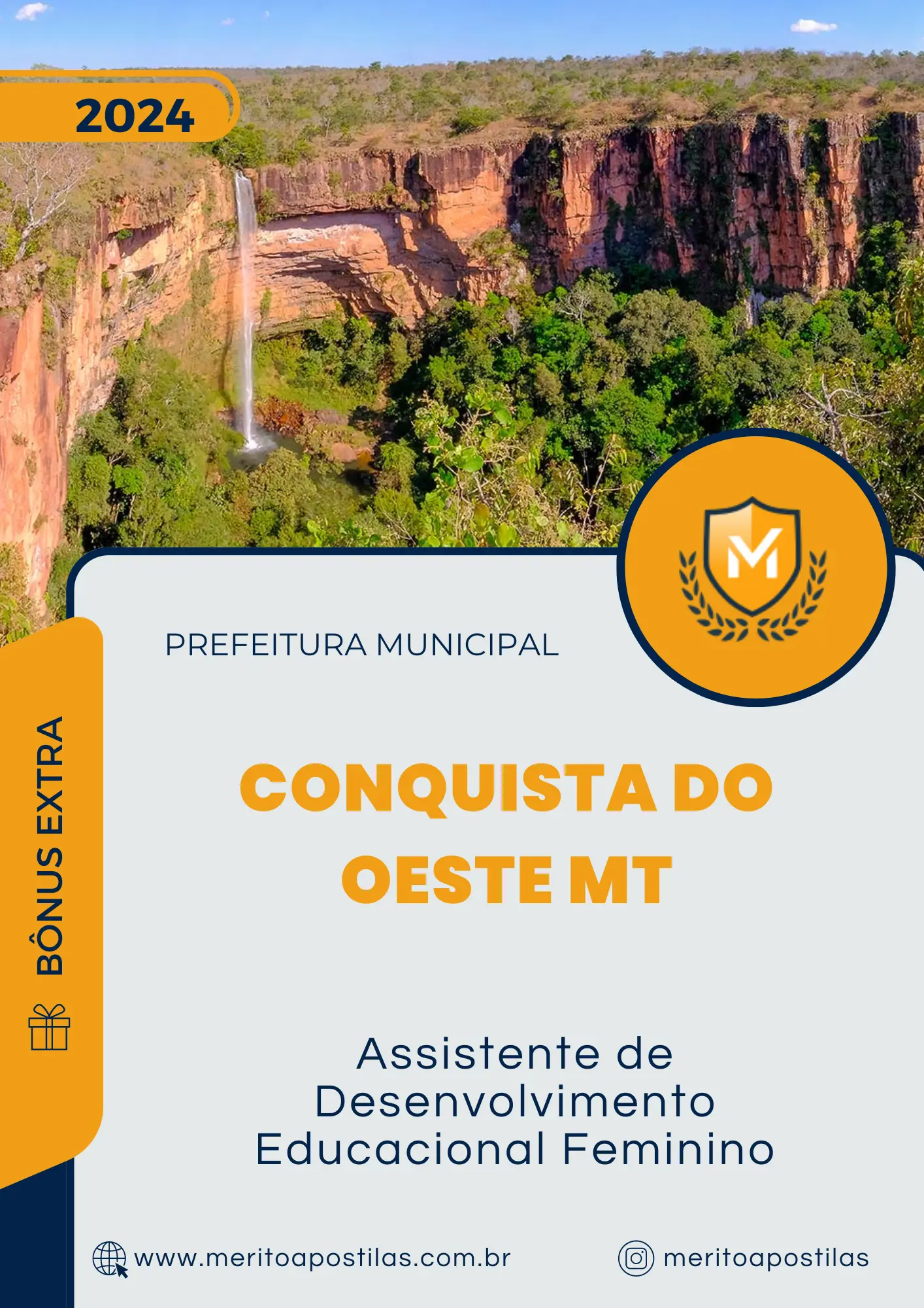 Apostila Assistente de Desenvolvimento Educacional Feminino Prefeitura de Conquista do Oeste MT 2024