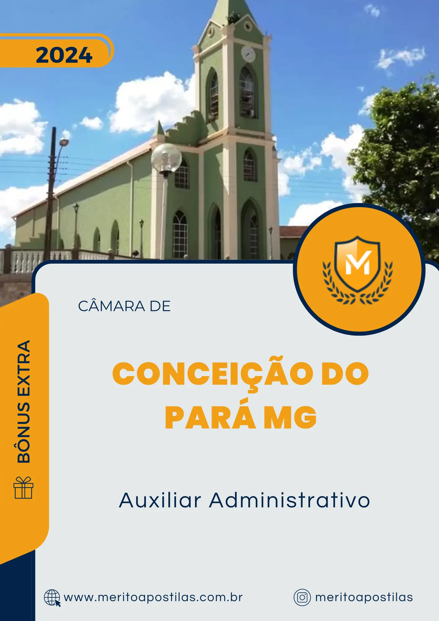 Apostila Auxiliar Administrativo Câmara de Conceição do Pará MG 2024