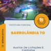 Apostila Auxiliar De Licitações E Contratos Prefeitura de Barrolândia TO 2024