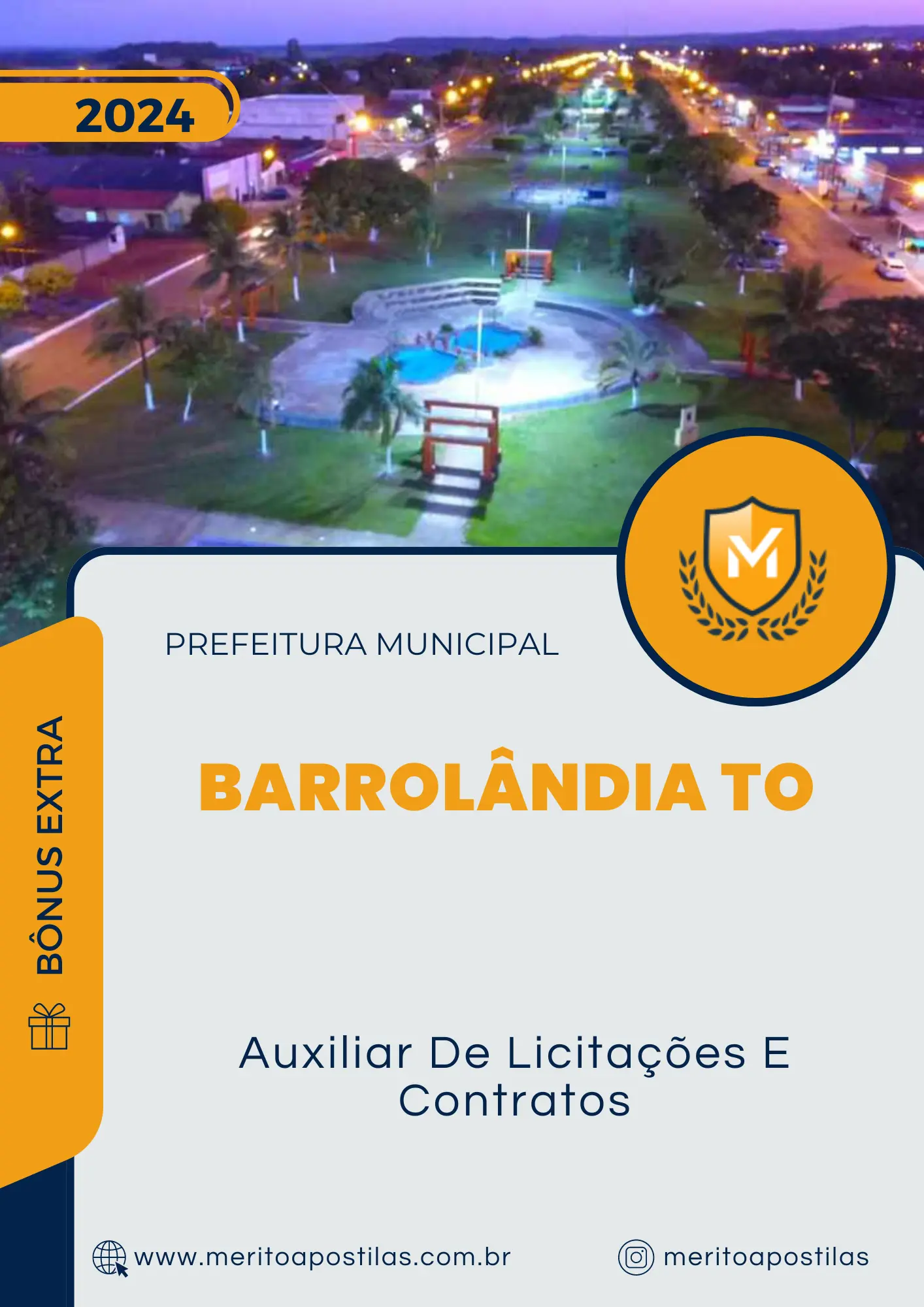 Apostila Auxiliar De Licitações E Contratos Prefeitura de Barrolândia TO 2024