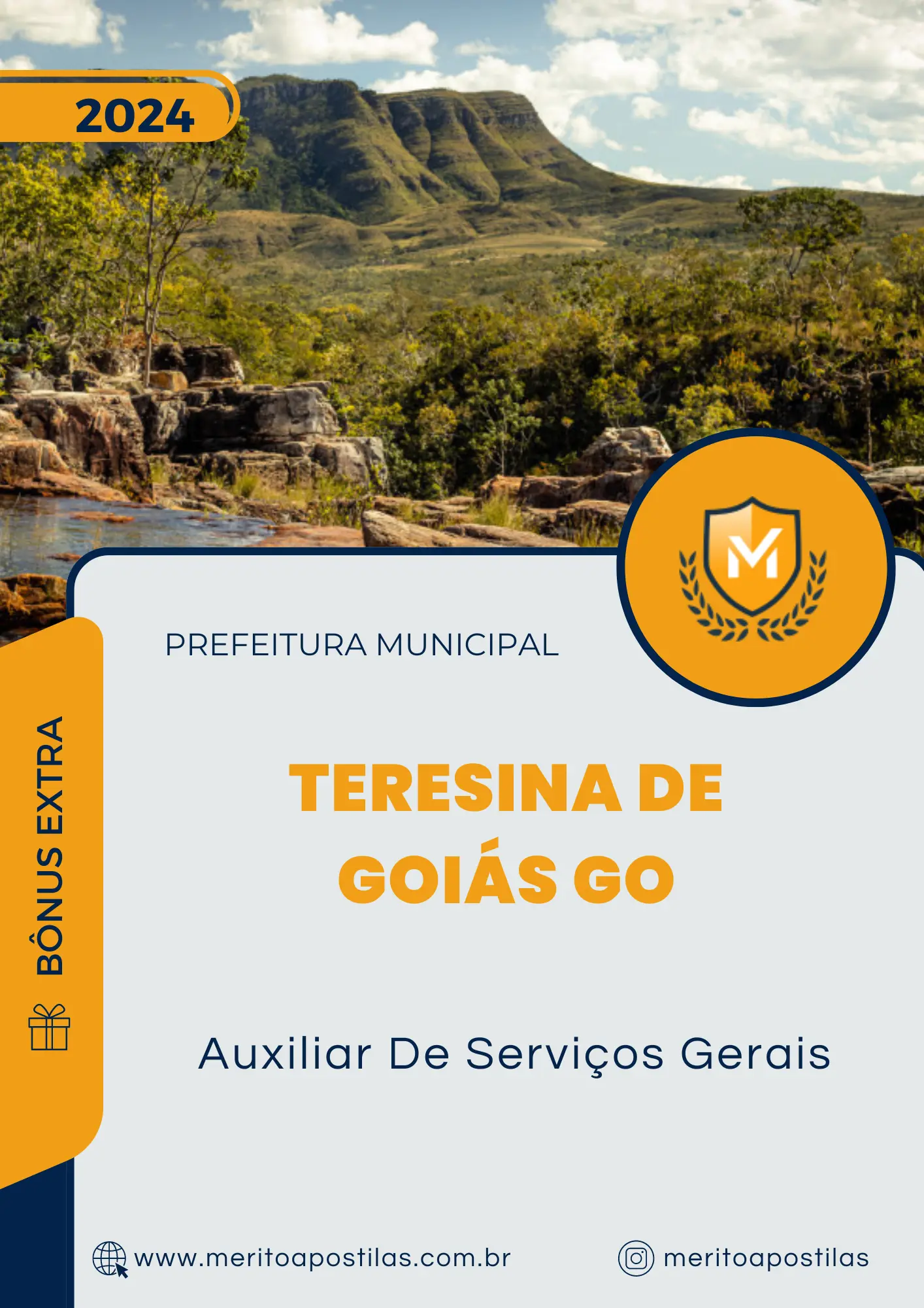 Apostila Auxiliar De Serviços Gerais Prefeitura de Teresina de Goiás GO 2024