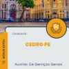 Apostila Auxiliar De Serviços Gerais Câmara de Cedro PE 2024