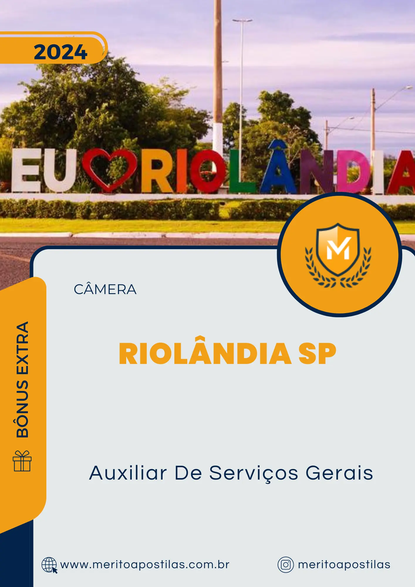 Apostila Auxiliar De Serviços Gerais Câmera Riolândia SP 2024