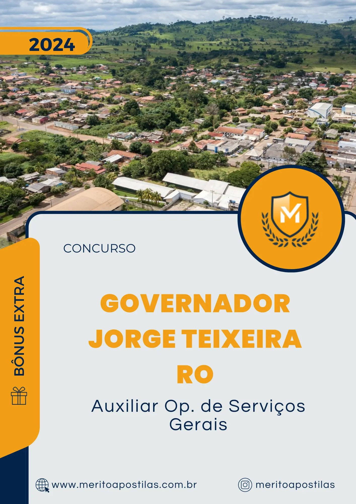 Apostila Auxiliar Op. de Serviços Gerais Concurso de Governador Jorge Teixeira RO 2024