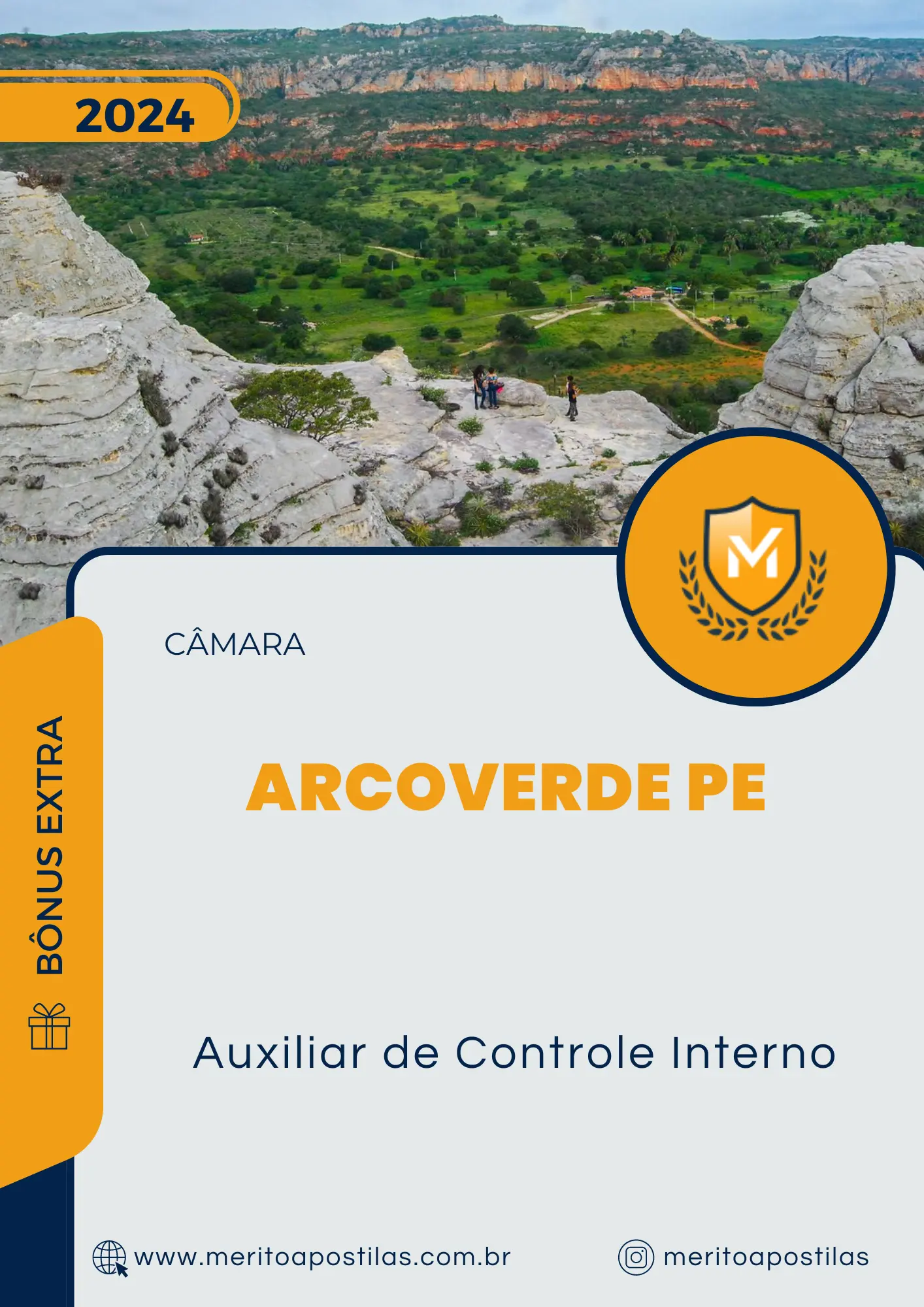 Apostila Auxiliar de Controle Interno Câmara de Arcoverde PE 2024