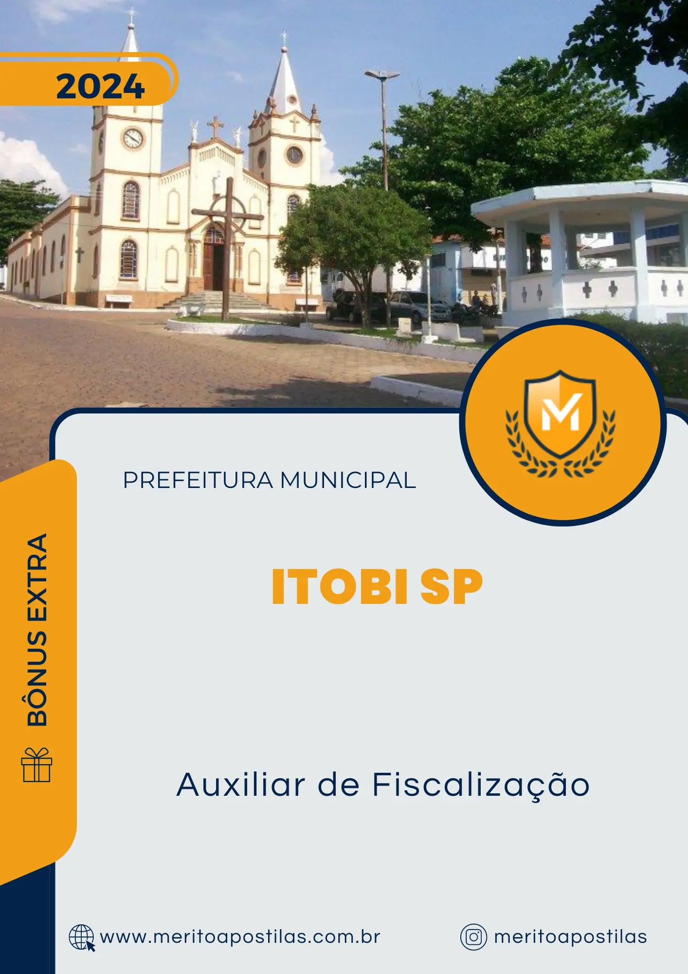 Apostila Auxiliar de Fiscalização Prefeitura de Itobi SP 2024