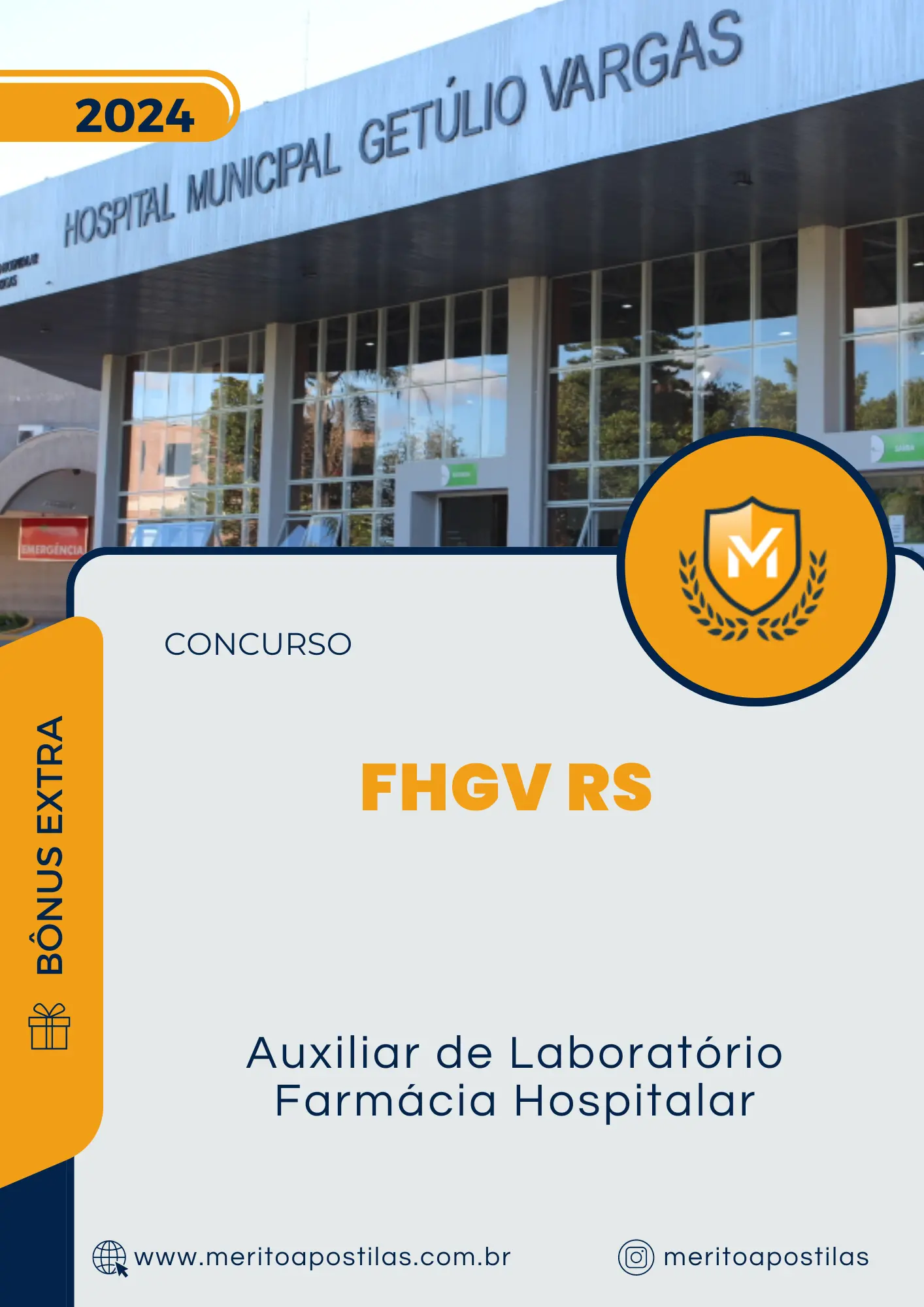 Apostila Auxiliar de Laboratório Farmácia Hospitalar Concurso FHGV RS 2024